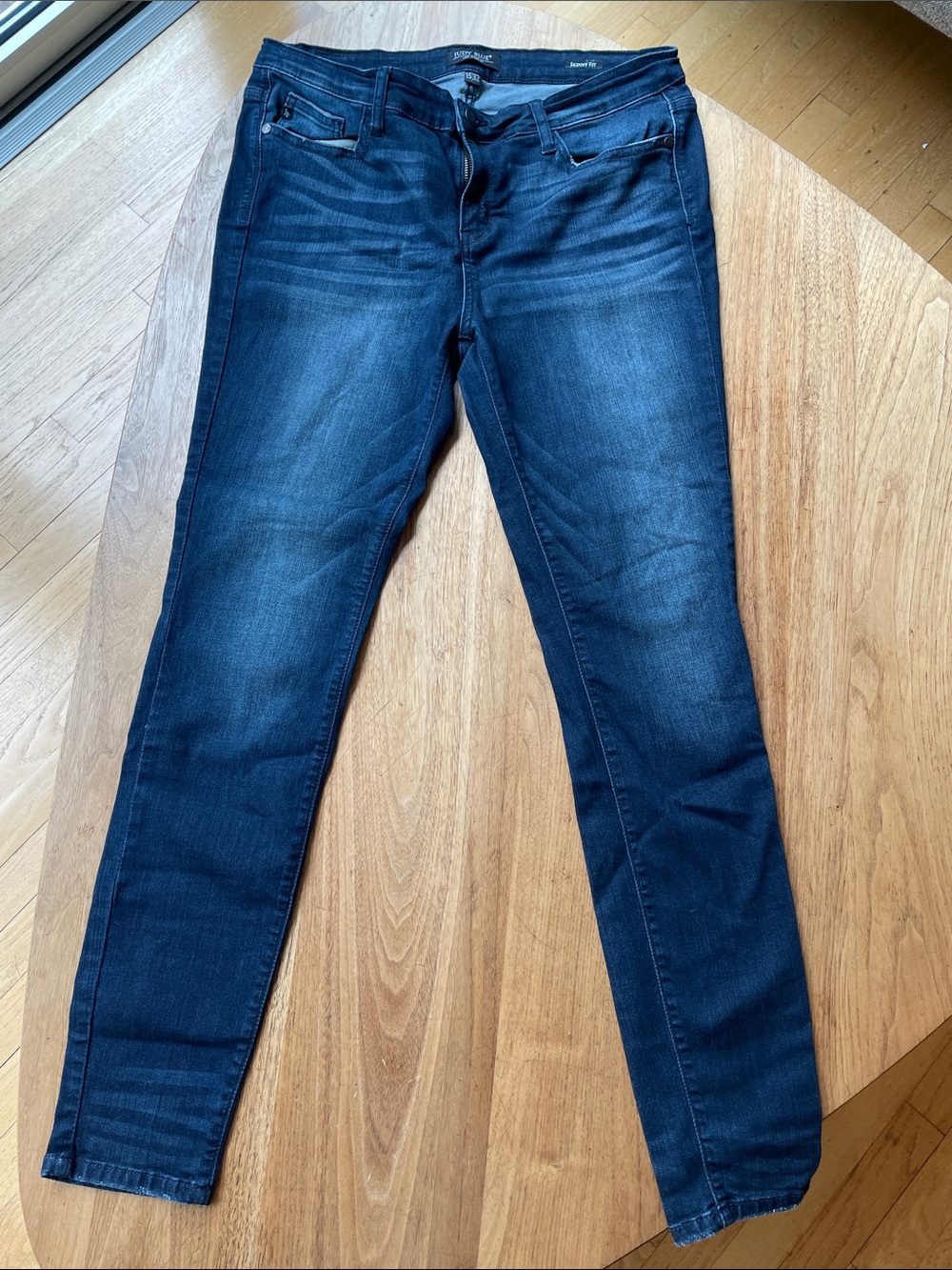 Judy Blue Womens Skinny Jeans - Dark Blue Wash